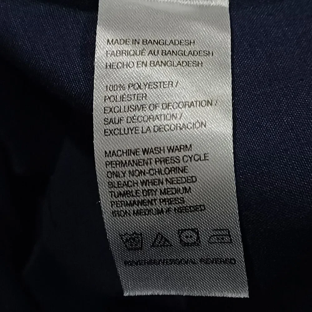 Izod Mens Size 38/32 Navy Blue Flat Front Chino Slim Fit Golf Pants